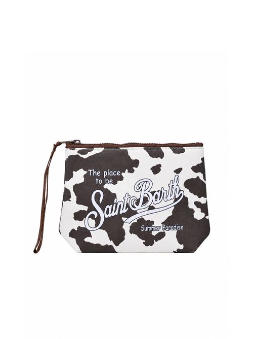 Pochette Aline in scuba con fantasia cow west Mc2 Saint Barth | ALIN00100961L